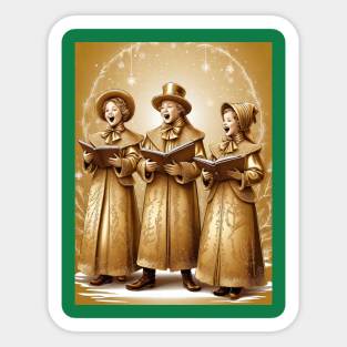 Christmas Carolers Sticker